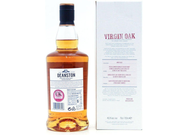 Deanston Virgin Oak Single Malt Whisky - 70cl 46.3% – The Really Good Whisky  Company