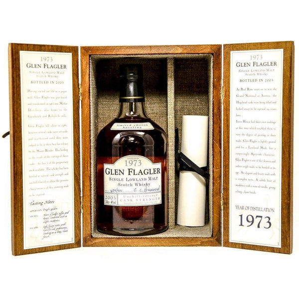 Glen Flagler 1973 29 Year Old Cask Strength Limited Edition Whisky 0