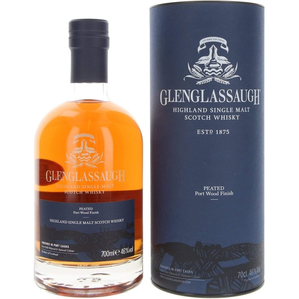 Glenglassaugh Peated Port Wood Finish Single Malt Scotch Whisky - 70cl 46%