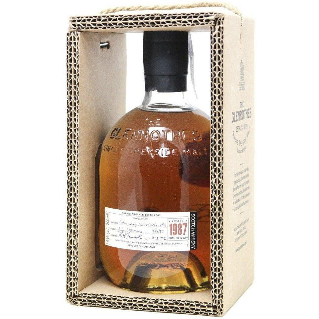 Glenrothes 1987-2005 Single Malt Scotch Whisky - 70cl 43%