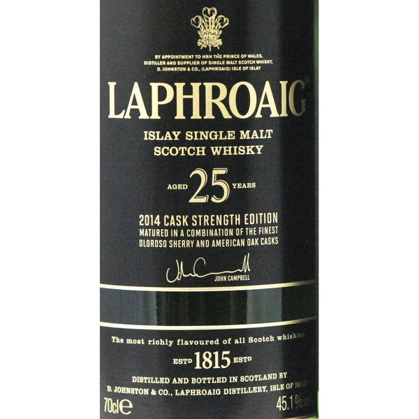 Laphroaig 25 Year Old 2014 Edition Scotch Whisky 1