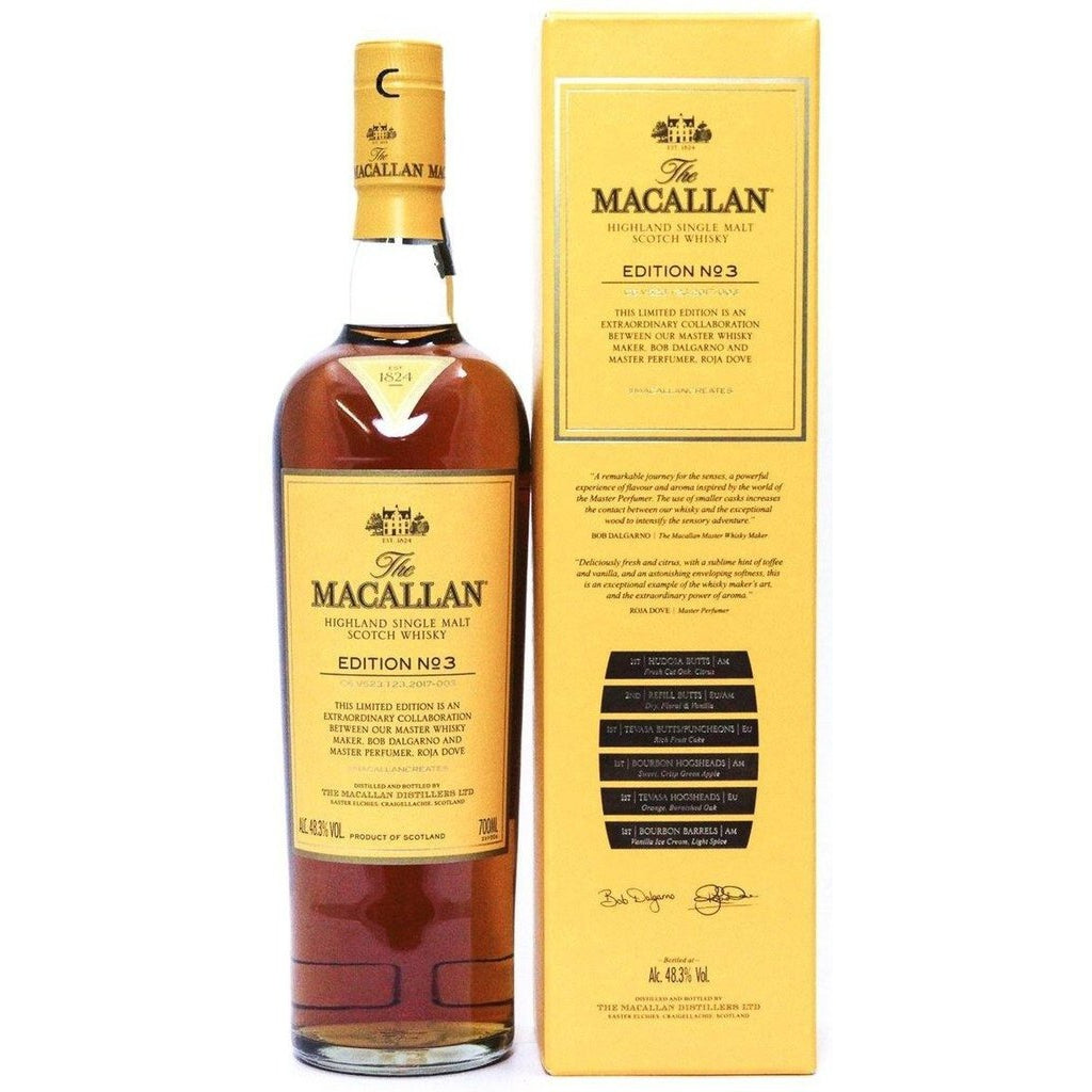 Macallan Edition Number 3 Single Malt Scotch Whisky - 70cl 48.3%