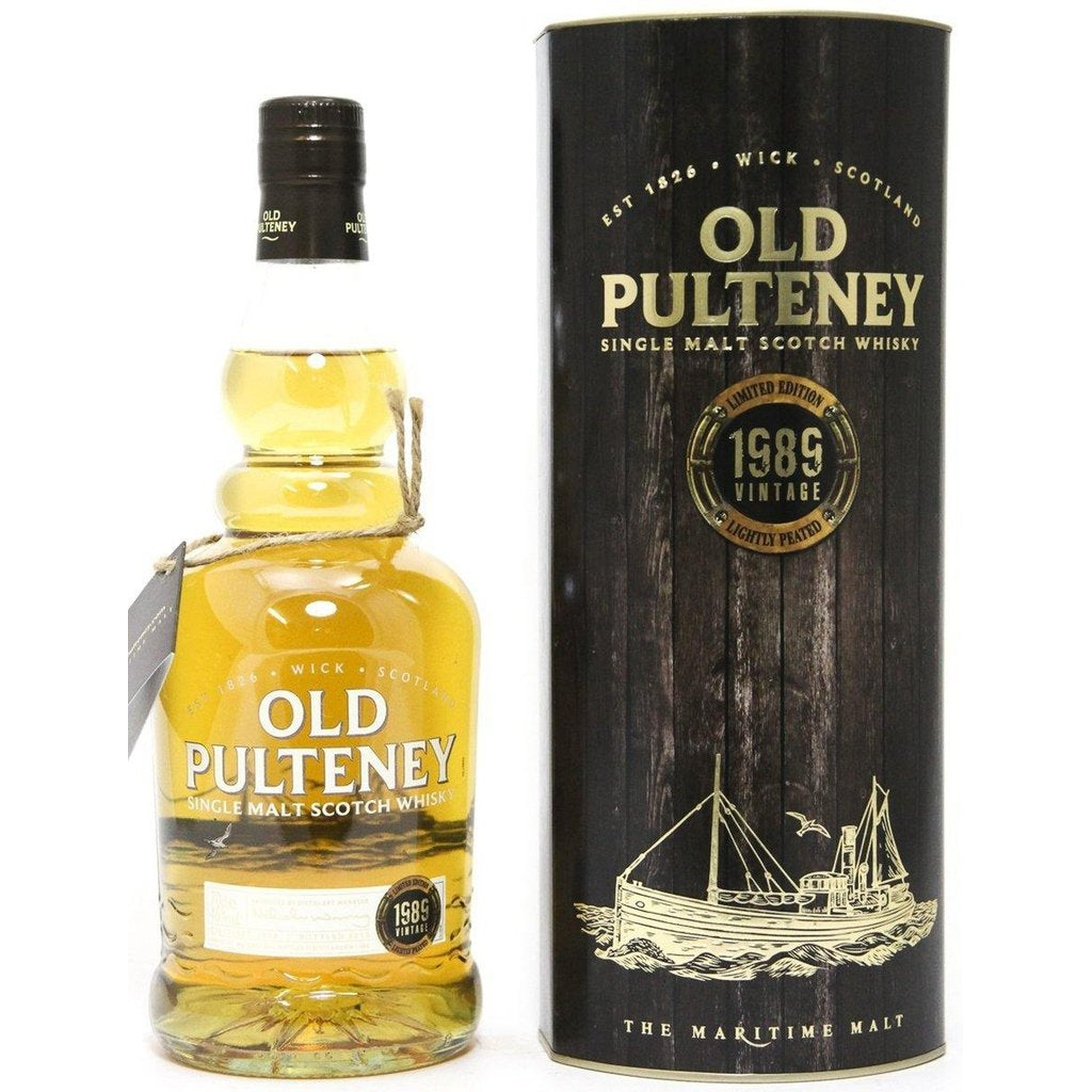Old Pulteney 1989 Vintage Lightly Peated - 26 Year Old - 70cl 46%