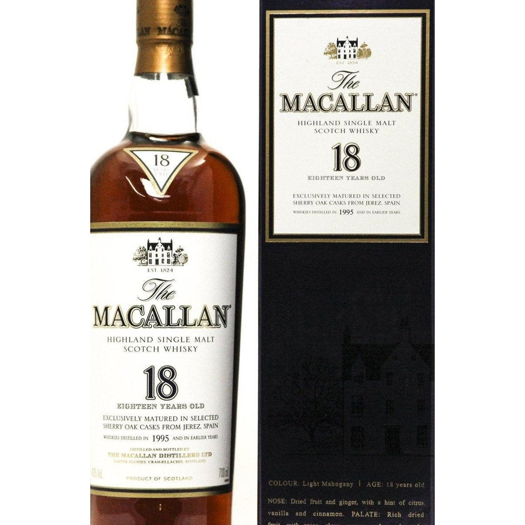 Macallan The Macallan 18 Year Old 1995 Single Malt Scotch Whisky