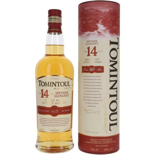 Tomintoul 14 Year Old Single Malt Scotch Whisky - 70cl 46% 0