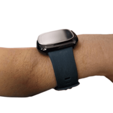 Black Double Wrap Soft Leather Band Strap for Fitbit Versa 2 & Versa  Smartwatch