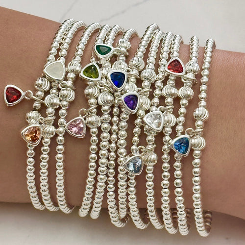 Birthstone Bracelet for Women Personalized Unique Friendship Jewelry Family Birthstone  Bangle – Giftsparkes