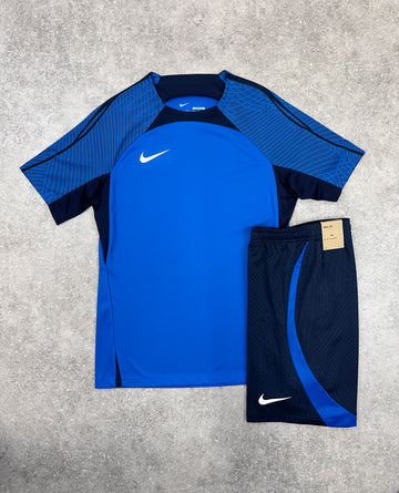 Nike - Pro T Shirt \u0026 Shorts Set - Blue 