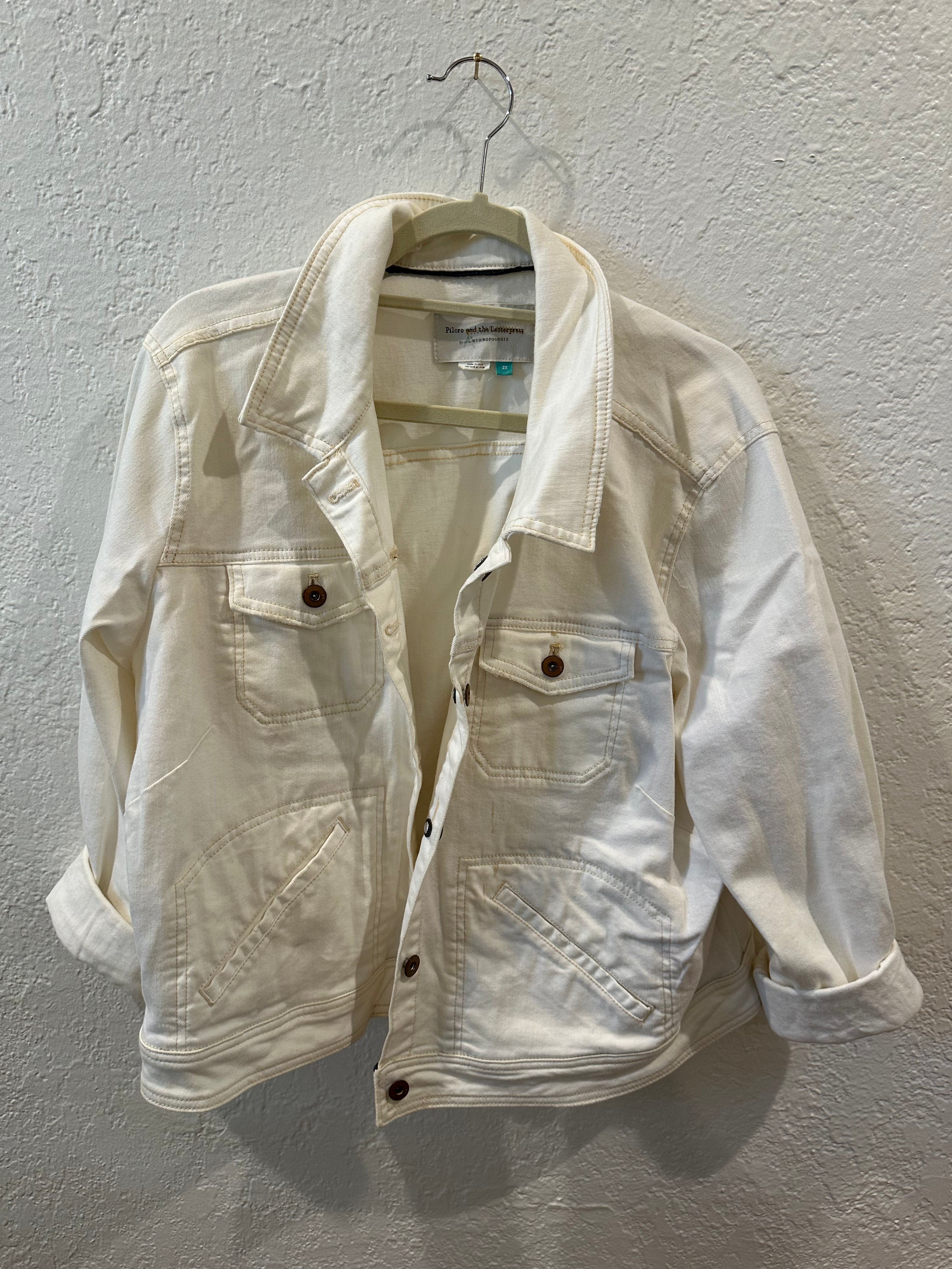 White Anthropologie Jacket