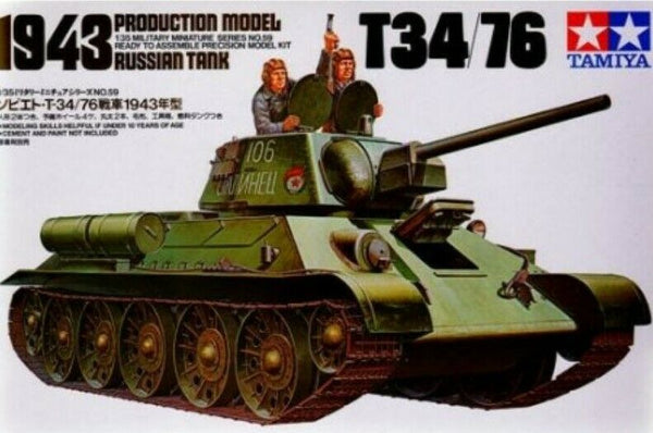 1/35 Russian Tank T34/76 1943 Production Model