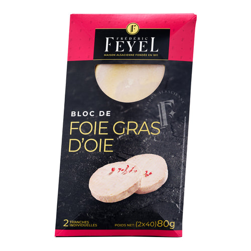 Bloc de Foie Gras d'Oie avec Morceaux - 80 g