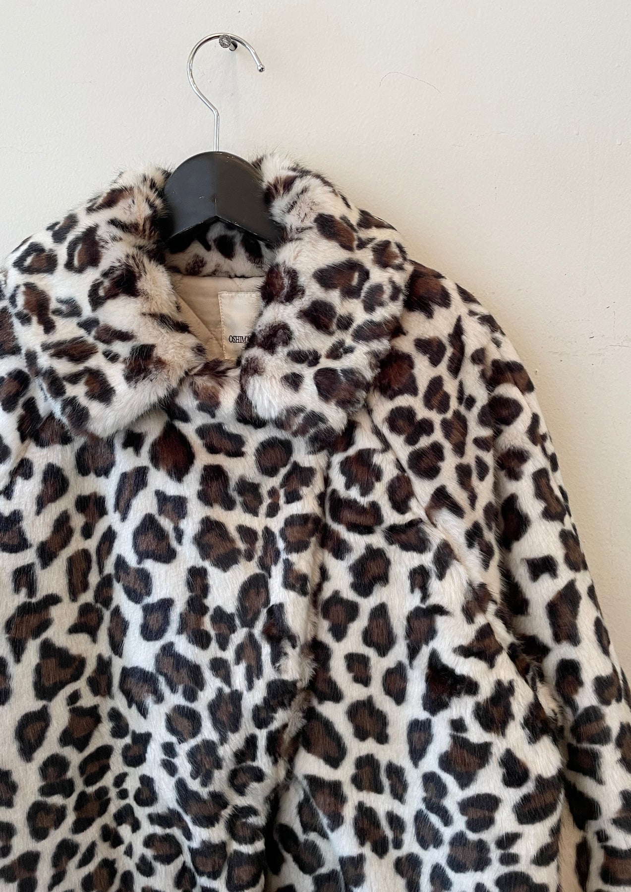 即出荷 OSHIMA REI LEOPARD FUR ALINE CT comunidadaledar.org