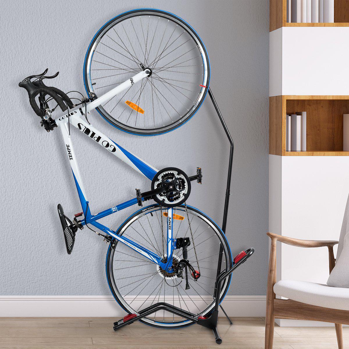 Vertical Bike Rack Upright Indoor Bike Rack Adjustable Bike Nook B