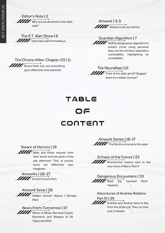 table of content