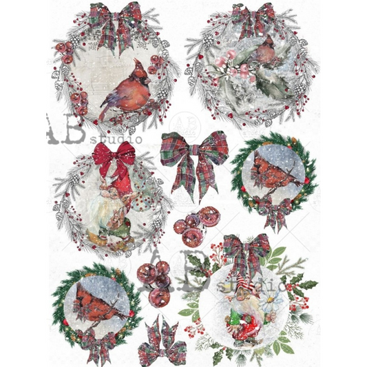 Christmas Design Rice Paper Retro Vintage Snowman Decoupage Pattern Papers  for Scrapbooking DIY Junk Journal Decoration Craft - AliExpress