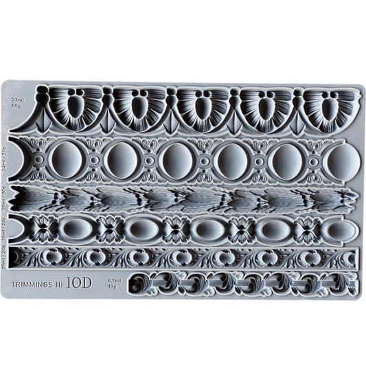 IOD Mould Olive Crest Iron Orchid Designs Decor Mould 