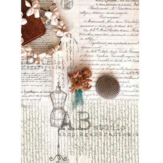 Antique Paper - Colored Vellum Paper for Decoupage by AB Studio