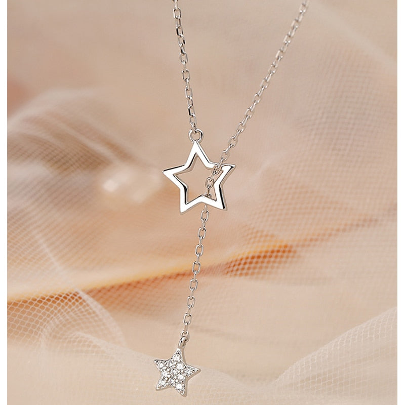 drop star necklace