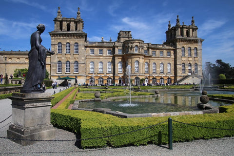 Blenheim palace Oxfordshire, statues of Venus the roman goddess of love at in the water terraces designed by French landscape designer Achille Ducene