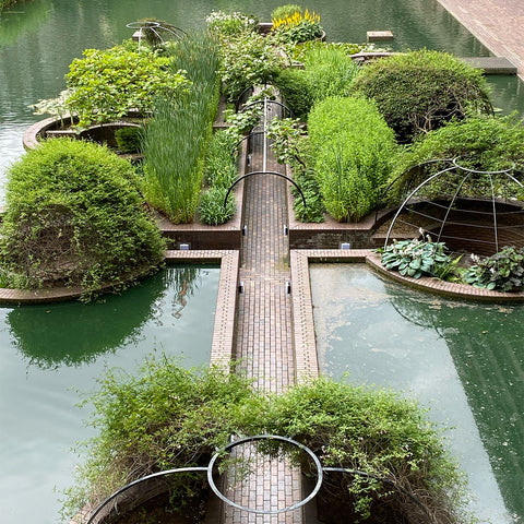 The outdoor planting of the barbican estate