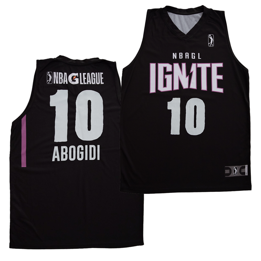 Youth Fanatics Branded Jonathan Kuminga Black NBA G League Ignite 2020/21 Fast Break Replica Jersey Size: Large
