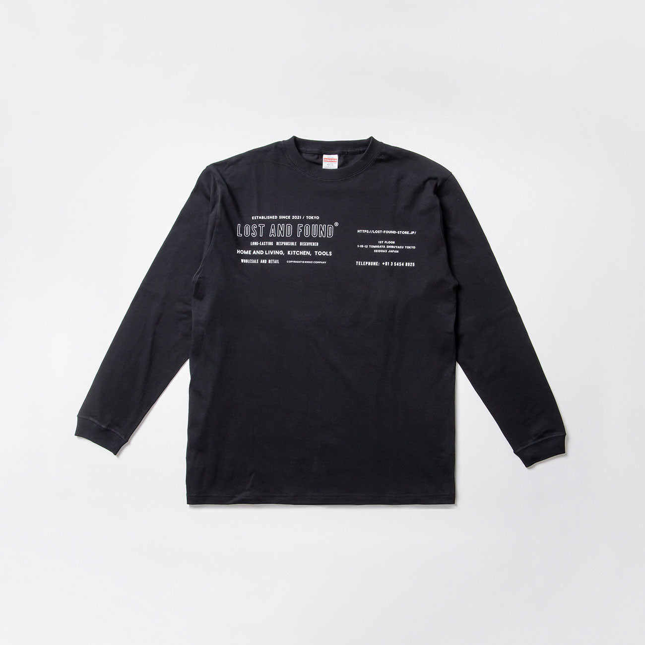 LOST AND FOUND(ロストアンドファウンド) ORIGINAL LONG T-SHIRT L