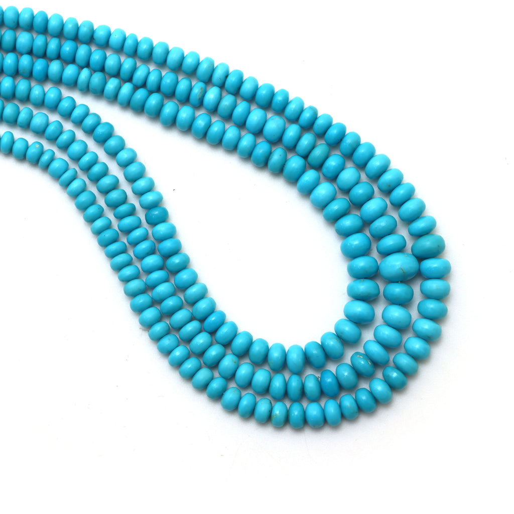 Turquoise Faceted Rondelle Beads, 4.5 mm To 9 mm, Turquoise Jewelry Ma –  National Facets