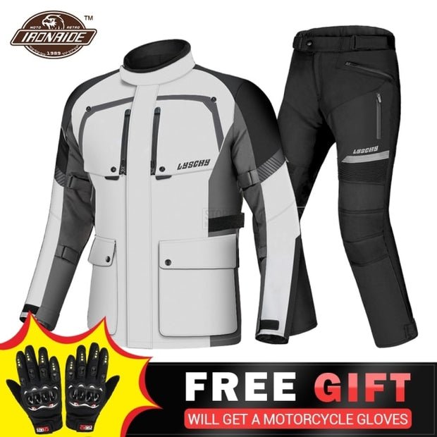 VASTER Motorcycle Suits Motorbike waterproof suit Jacket with trouser boots  and Gloves Red pack CE Armor for mens Message us your Shoes and Gloves  size Jacket 5XL Pant W36 L32  Amazoncouk