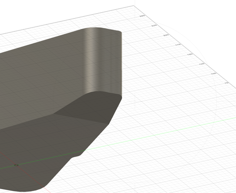 Completed gradient surface when converting a complex 3D model into a CAD model