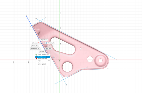 Sketching a mesh in Fusion 360