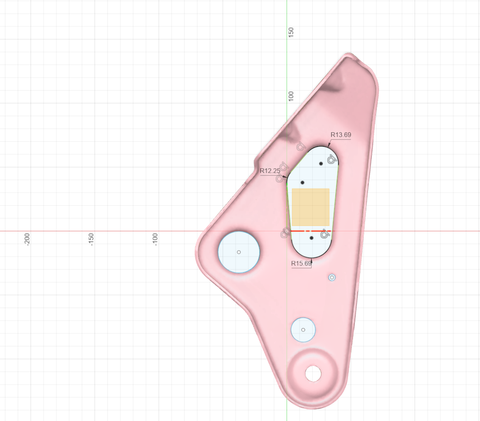Creating holes when converting a complex 3D model into a CAD model