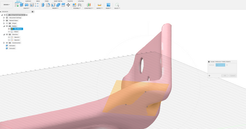 Creating a gradient surface when converting a complex 3D model into a CAD model in Fusion 360