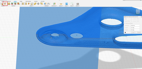 Creating a mesh sketch