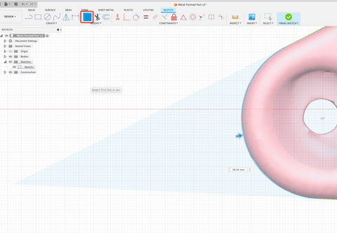 Using the Fillet tool in Fusion 360 to create curves