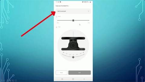 Dual-axis Turntable Android App UI