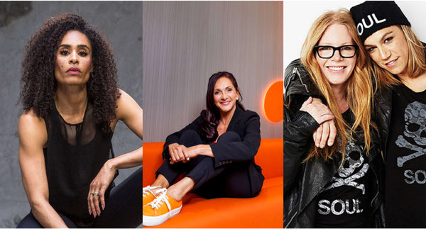 Angela Manuel Davis AARMY Founder, Ellen Latham Orange Theory Founder,  Elizabeth Cutler and Julie Rice Co-Founder of SoulCycle