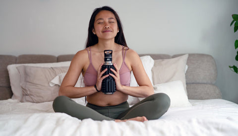 Meditation with MOBOT - Sustainable Foam Roller Water Bottle
