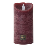 LED Kerze mit Wackeldocht und Echtwachs in Bordeaux Rot von Esszett