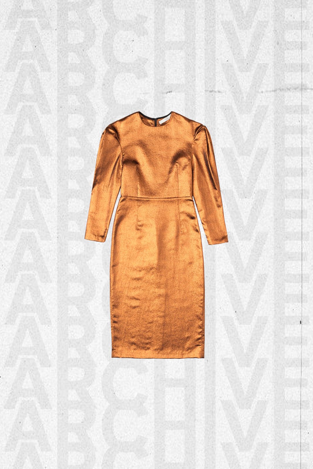 Copper Gold Lurex Dress