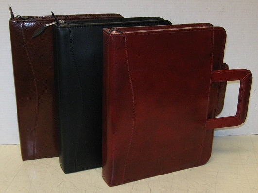 Scully 96Z Leather Binder With Handles