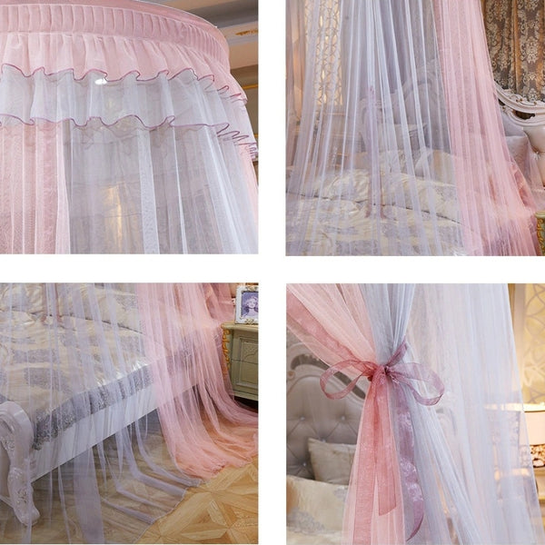 Ciel de lit Enfant Covea™ Rose Gris