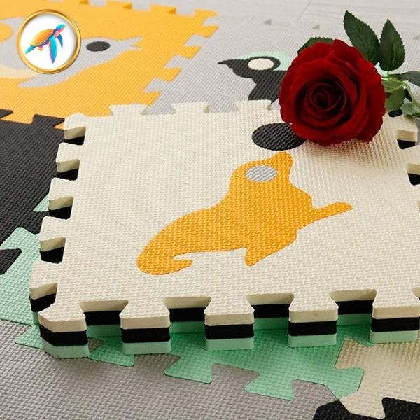 tapis de jeu bébé orange