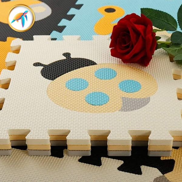 tapis de jeu bébé coccinelle