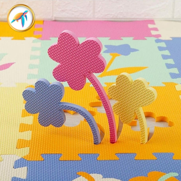 tapis de jeu bébé rose