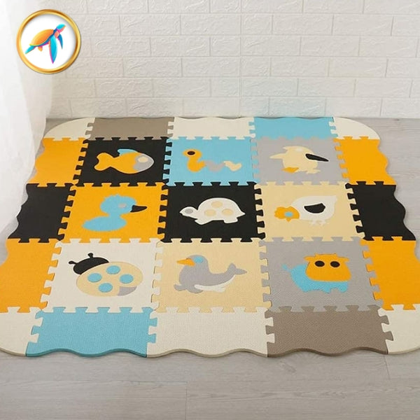 tapis de jeu bébé animaux plage