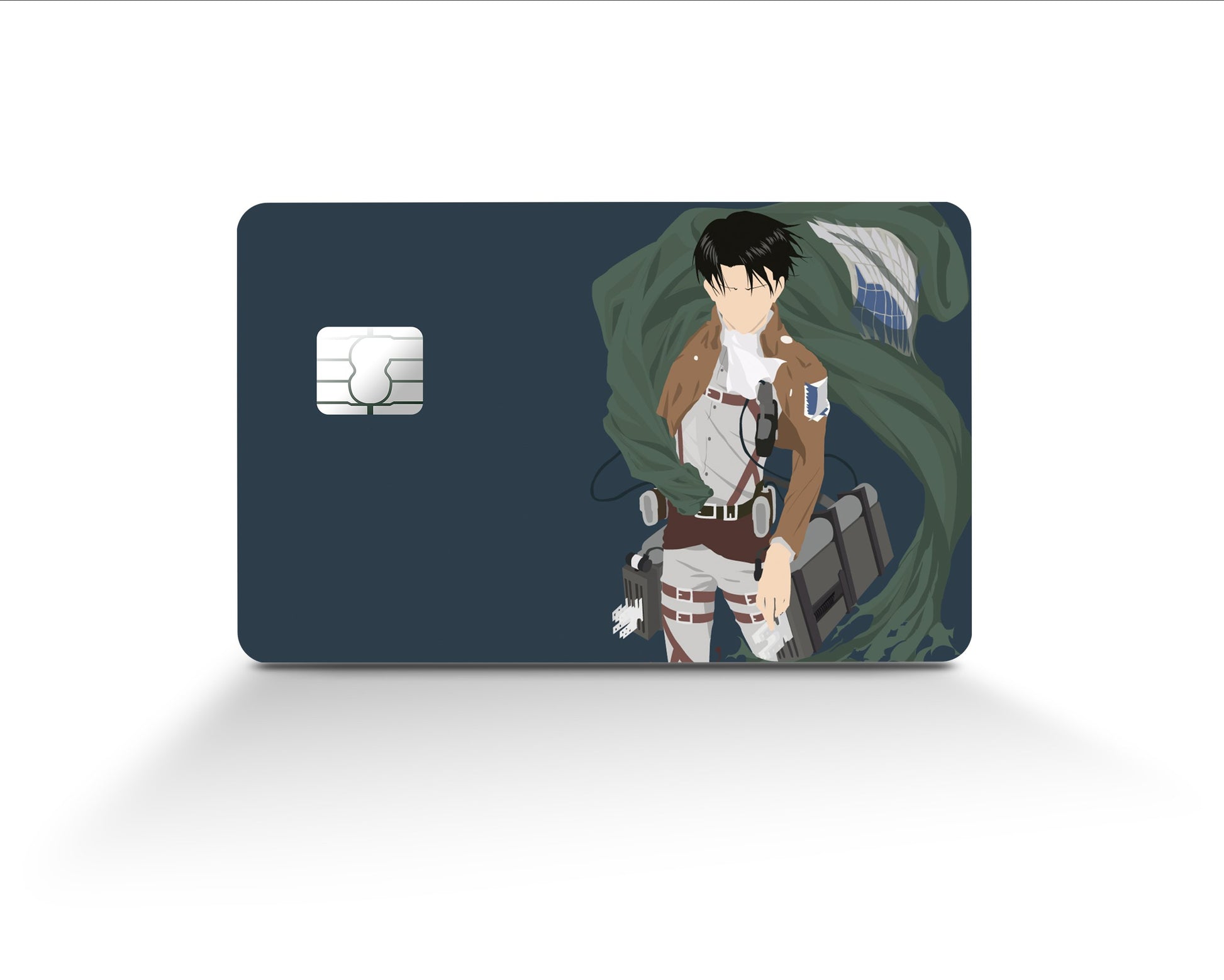 Attack on Titan Levi Ackerman Navy Blue Credit Card Skin Sticker Vinyl  Bundle – Anime Town Creations