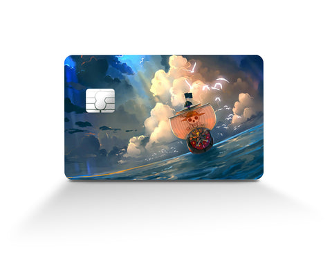 One Piece Black and White Credit Card Skin
