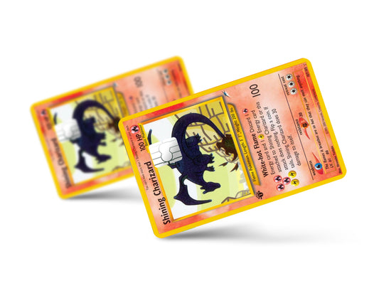 Pokemon CHARIZARD Trading Credit Card SMART Sticker Skin Film Wrap Bank 605