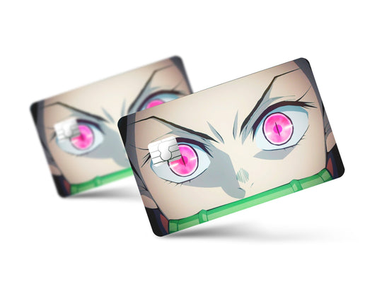 Akaza Eyes Demon Slayer Credit Card Skin - Wrapime - Anime Skins and Styles