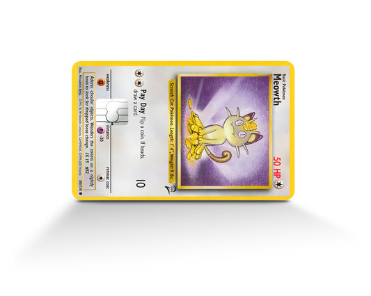 Credit Card SMART Sticker Skin Wrap Gengar Pokémon Card Decal
